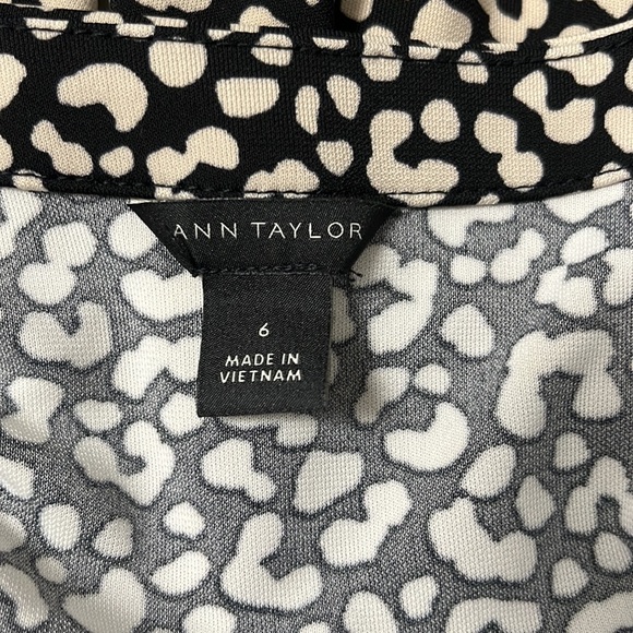 Ann Taylor Cheetah Print Matte Jersey Wrap Dress - Picture 6 of 7